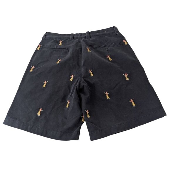 J Crew Embroidered Hula Girl Broken In Shorts Mens Size 32 Blue Cotton Hawaiian - Picture 6 of 11
